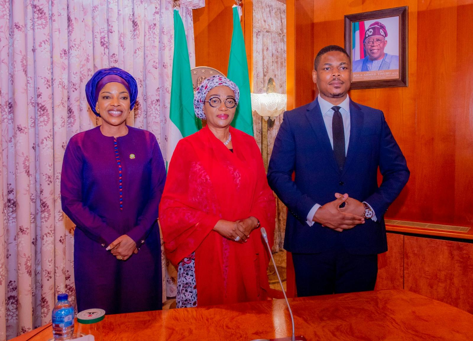 The African School of Economics and AUDA NEPAD met with Nigeria’s First Lady to discuss partnership on Entrepreneurship scholarships.